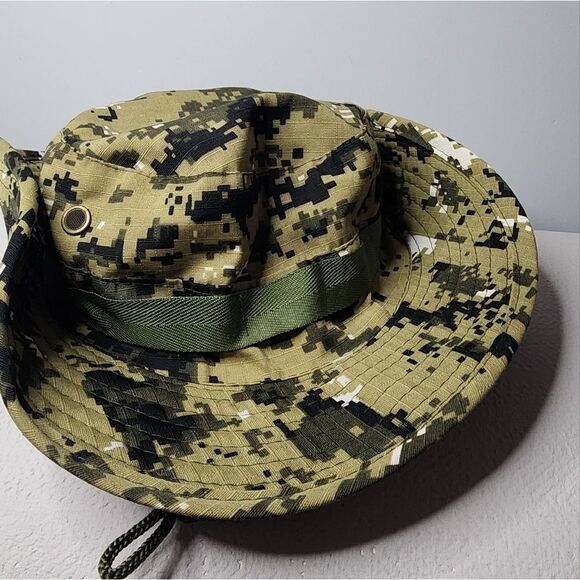 Camo Bucket Hat Cap Sun Vented - Picture 5 of 6